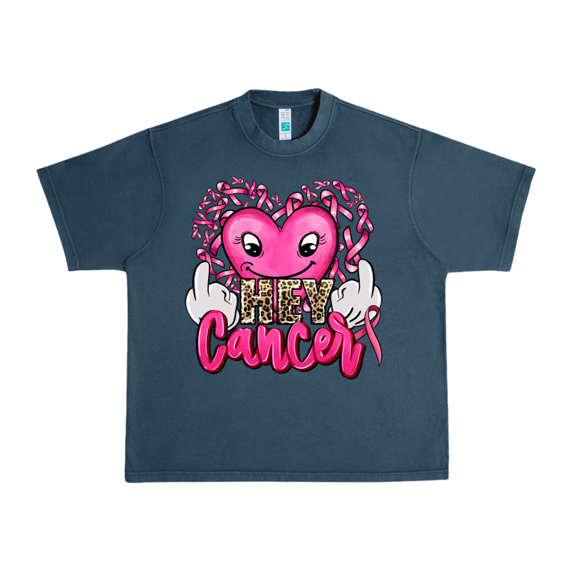 Hey Cancer With Middle Fingers Urban Heavy Tee by AdoDesignShop | Teevron