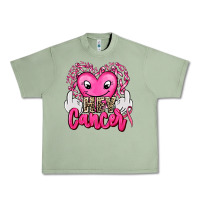 Oil Green hey cancer with middle fingers Urban Heavy Tee - AdoDesignShop