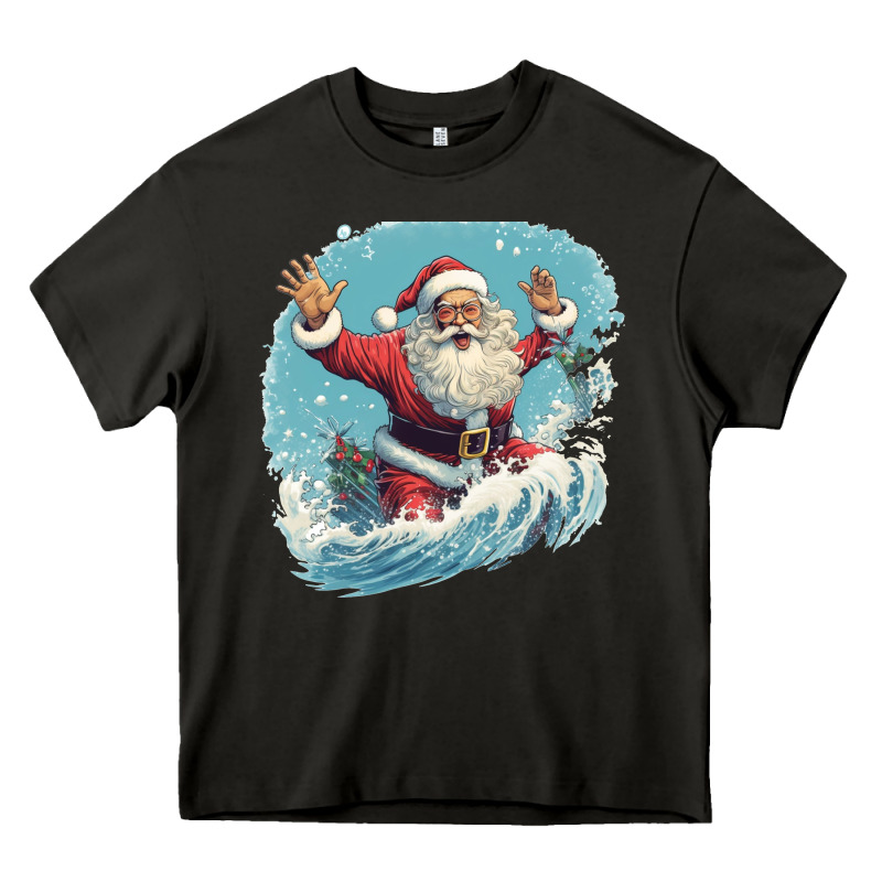 Happy Santa Heavy Core Tee by Unal Design | Teevron