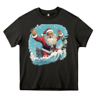 Asphalt happy santa Heavy Core Tee - Unal Design