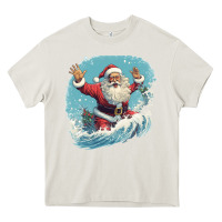 Cream happy santa Heavy Core Tee - Unal Design