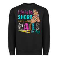 Black life is to short wait your nails to dry bbs Heavyweight Sweatshirt - BundleAndBundleShop