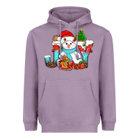 Lavender joy christmas with snowman bbs Heavyweight Hoodie - BundleAndBundleShop