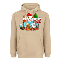 Mushroom joy christmas with snowman bbs Heavyweight Hoodie - BundleAndBundleShop