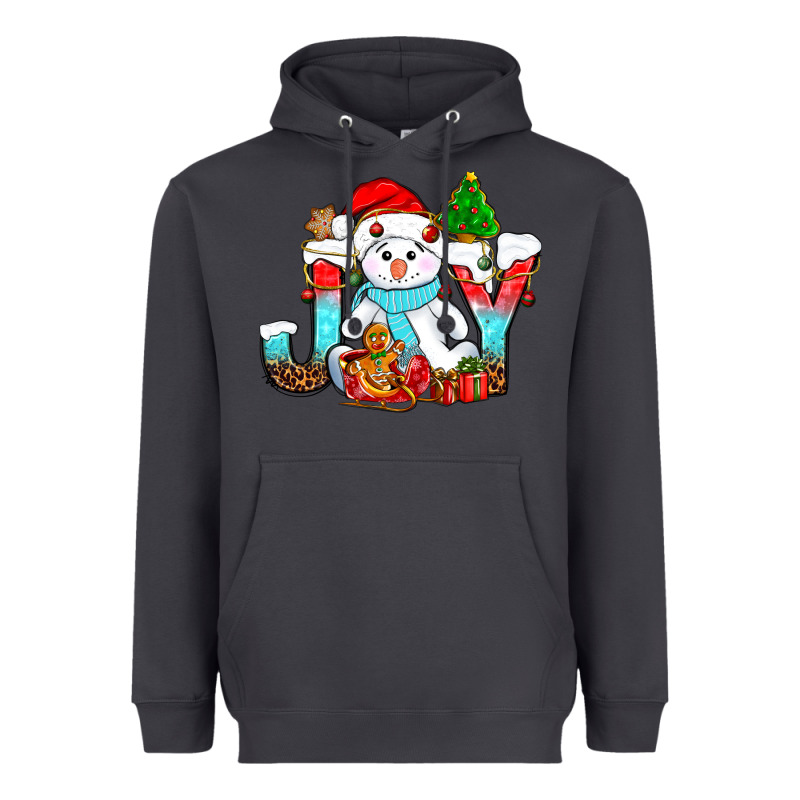 Joy Christmas With Snowman Bbs Heavyweight Hoodie by BundleAndBundleShop | Teevron