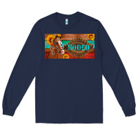 Navy aztec horse cactus and sunflowers license plate template Long Sleeve Tee - Artiststas