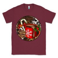 Burgundy Christmas hot chocolate and chocolate Classic Tee - AdoDesignShop