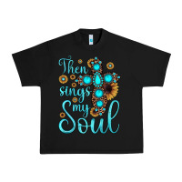 Black then sings my soul cross Urban Heavy Tee - JahusDesignShop