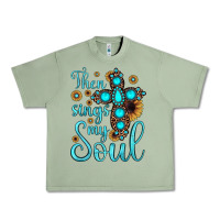 Oil Green then sings my soul cross Urban Heavy Tee - JahusDesignShop