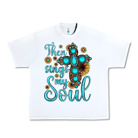 White then sings my soul cross Urban Heavy Tee - JahusDesignShop