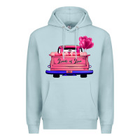 Blue Mist Loads Of Love Valentine's Day Truck Premium Hoodie - Bettercallsaul