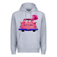 Heather Grey Loads Of Love Valentine's Day Truck Premium Hoodie - Bettercallsaul