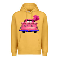 Mustard Loads Of Love Valentine's Day Truck Premium Hoodie - Bettercallsaul