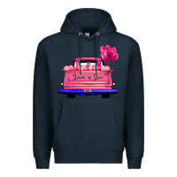 Navy Loads Of Love Valentine's Day Truck Premium Hoodie - Bettercallsaul