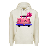 Oatmeal Heather Loads Of Love Valentine's Day Truck Premium Hoodie - Bettercallsaul