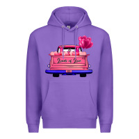 Purple Loads Of Love Valentine's Day Truck Premium Hoodie - Bettercallsaul