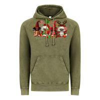 Vintage Olive christmas afro gnomies Vintage Hoodie - FaDigitalArtStudio