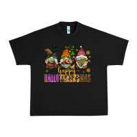 Black happy hallothanksmas gnomes Urban Heavy Tee - AdoDesignShop