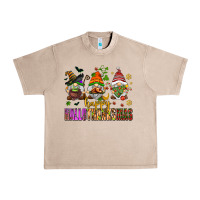 French Oak happy hallothanksmas gnomes Urban Heavy Tee - AdoDesignShop