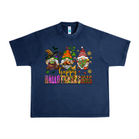 Navy happy hallothanksmas gnomes Urban Heavy Tee - AdoDesignShop