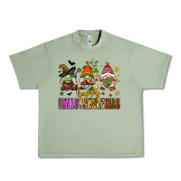Oil Green happy hallothanksmas gnomes Urban Heavy Tee - AdoDesignShop