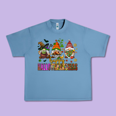 Happy Hallothanksmas Gnomes Urban Heavy Tee Designed By Adodesignshop