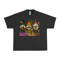 Pigment Black happy hallothanksmas gnomes Urban Heavy Tee - AdoDesignShop