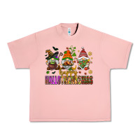 Salmon happy hallothanksmas gnomes Urban Heavy Tee - AdoDesignShop