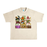 Sandshell happy hallothanksmas gnomes Urban Heavy Tee - AdoDesignShop