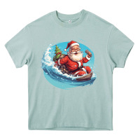 Arona surf happy santa Heavy Core Tee - Unal Design