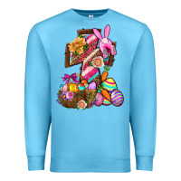 Ocean Blue He Is Risen Premium Sweatshirt - BundleAndBundleShop