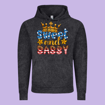 Usa Sweet And Sassy Vintage Hoodie Designed By Hra Design Shop