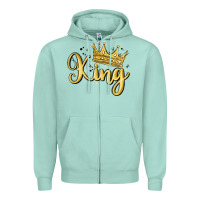 Seafoam king Zipper Hoodie - MaliasSmallBusiness