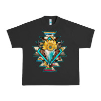 Pigment Black cowhide leopard bull skull aztec Urban Heavy Tee - JahusDesignShop