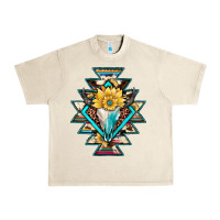 Sandshell cowhide leopard bull skull aztec Urban Heavy Tee - JahusDesignShop