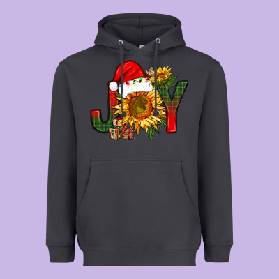 Joy Christmas With Sunflower Bbs Heavyweight Hoodie Designed By Bundleandbundleshop
