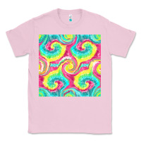 Bubblegum Pink Tie Dye Seamless Pattern Classic Tee - BundleAndBundleShop