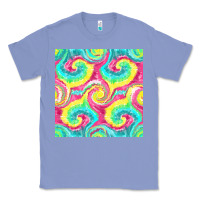 Colony Blue Tie Dye Seamless Pattern Classic Tee - BundleAndBundleShop