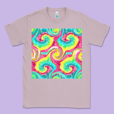 Tie Dye Seamless Pattern Classic Tee Designed By Bundleandbundleshop