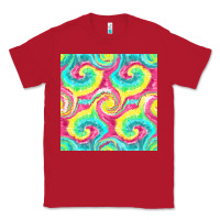 Red Tie Dye Seamless Pattern Classic Tee - BundleAndBundleShop