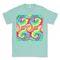Seafoam Tie Dye Seamless Pattern Classic Tee - BundleAndBundleShop