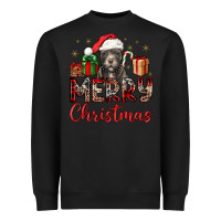 Black merry christmas pitbull Heavyweight Sweatshirt - JahusDesignShop