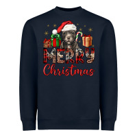 Navy merry christmas pitbull Heavyweight Sweatshirt - JahusDesignShop