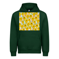 Forest Green retro smiley faces Urban Hoodie - TumblerDesignByShophia