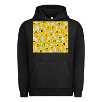 Pigment Black retro smiley faces Urban Hoodie - TumblerDesignByShophia