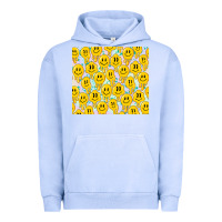 Pigment Grape Ice retro smiley faces Urban Hoodie - TumblerDesignByShophia