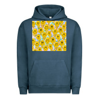 Pigment Midnight Navy retro smiley faces Urban Hoodie - TumblerDesignByShophia