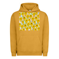 Pigment Peanut Butter retro smiley faces Urban Hoodie - TumblerDesignByShophia