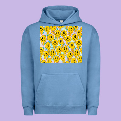 Retro Smiley Faces Urban Hoodie Designed By Tumblerdesignbyshophia