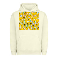 Pigment Pistachio retro smiley faces Urban Hoodie - TumblerDesignByShophia